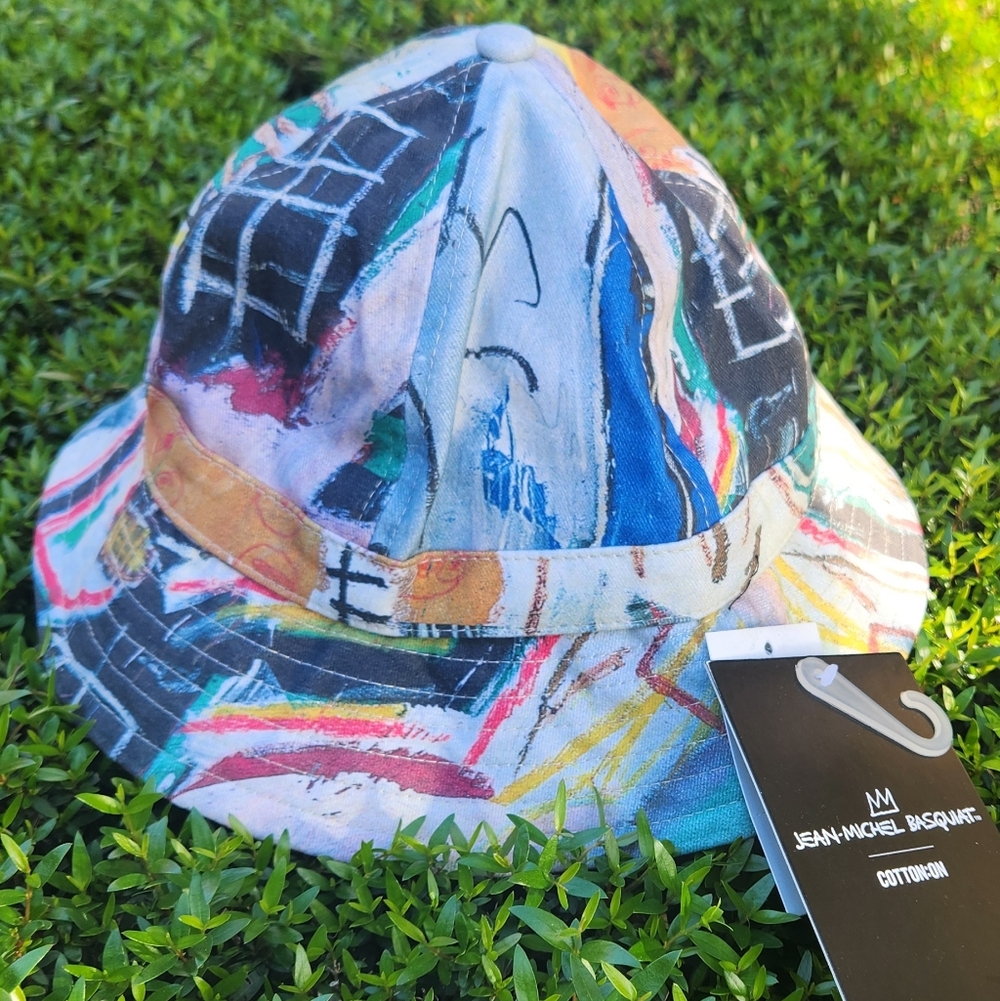 Jean Michael Basquiat X Cotton On Multicolor Artistic Bucket Hat
